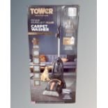 A Tower TCW5 Purejet plus carpet washer, boxed.