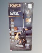 A Tower TCW5 Purejet plus carpet washer, boxed.