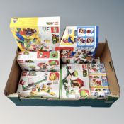 Eight Lego Super Mario sets including 71360 Starter Course, 71380 Maker Set,