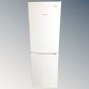 A Bosch upright fridge freezer.