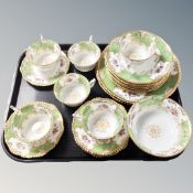 An antique Coalport 21 piece tea set.