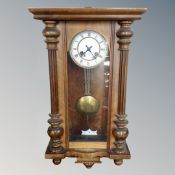 An early 20th century Junghans eight day wall clock.