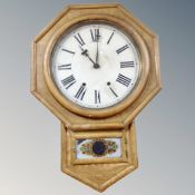 A 19th century American Ansonia wall clock.