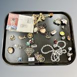 A collection of costume jewellery,