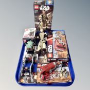 A tray containing Lego Brick Headz 41629 Boba Fett, with box and instructions,