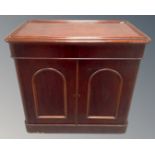 A Victorian mahogany double-sided dumb waiter