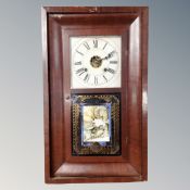 A 19th century Waterbury Clock Company wall clock.