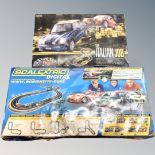 A box containing a Scalextrics Digital Super GT together with Italian Job Marks and Spencer slot