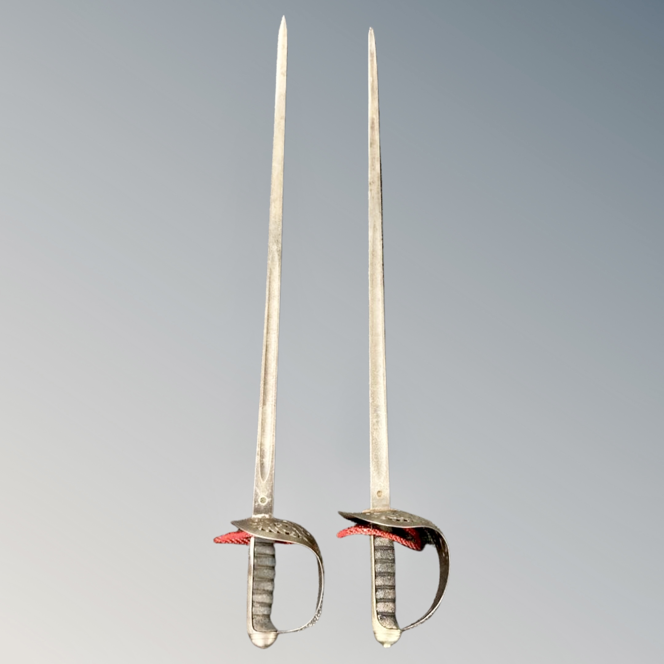 Two George V 1897 pattern infantry officer's swords (2)