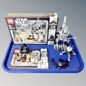 A Lego Star Wars 75261 Clone Scout Walker 20th anniversary edition with minifigures box and