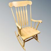 A farmhouse style rocking chair.