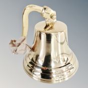 A 6" brass ship's bell.