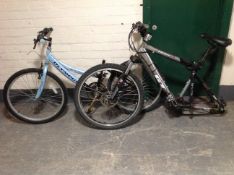 A Pantera GT front suspension mountain bike (missing rear wheel),