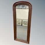 A 19th century mahogany framed mirror,