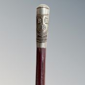 A vintage Bridlington School swagger stick.