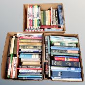 Three boxes of maritime books