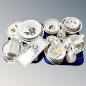 A large quantity of Portmeirion ceramics including dinnerware, toast racks, kitchen storage jars,