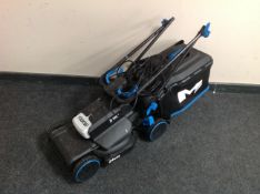 A Mac Allister 1300w electric lawn mower with lead.