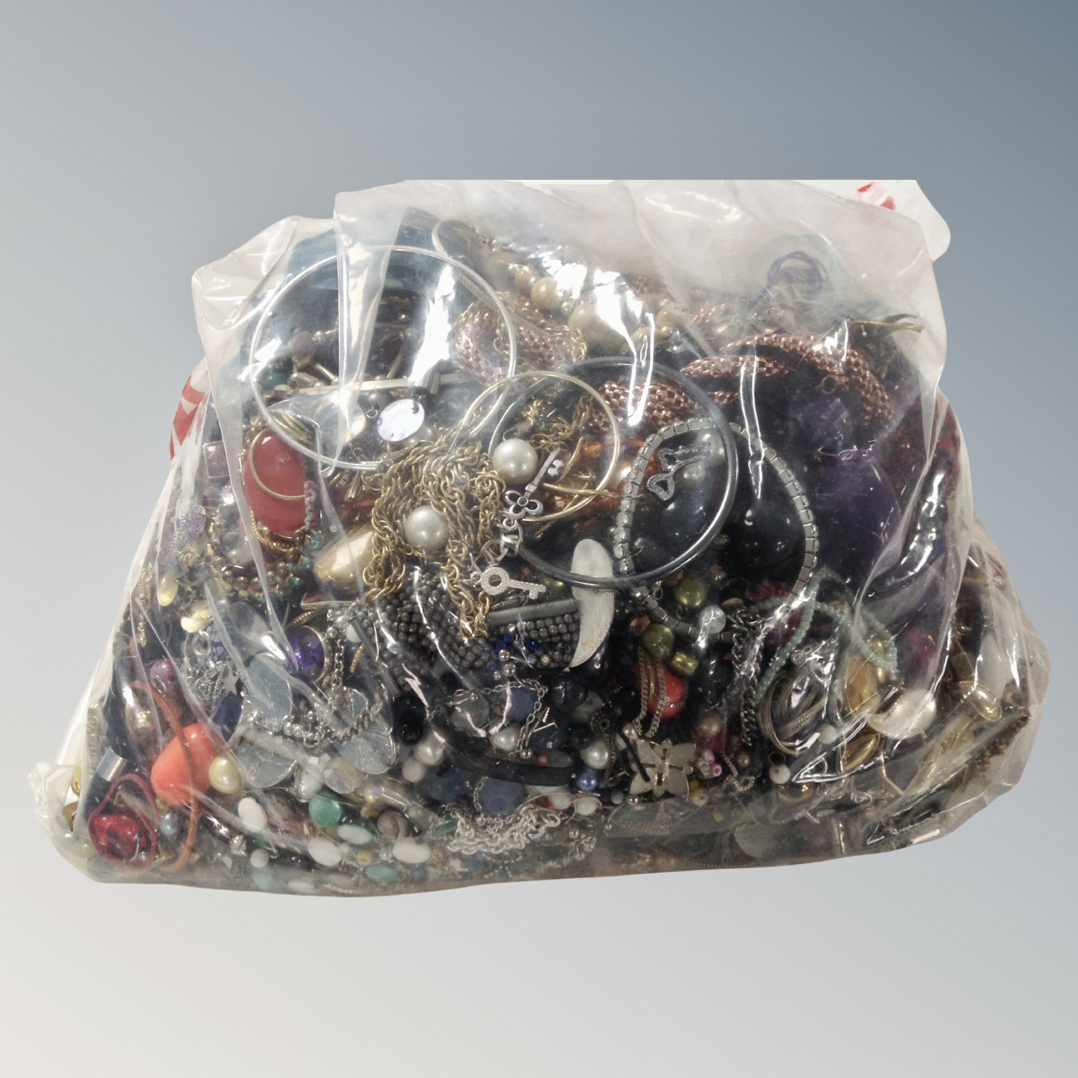 A large quantity of costume jewellery.