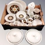 A box of a quantity of Ridgway Tyrol tea and dinner ware