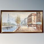 Burnett : A view towards the Eifel Tower, oil on canvas,