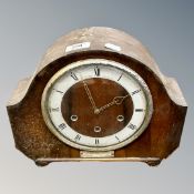 A 1930s Westminster chime mantel clock.