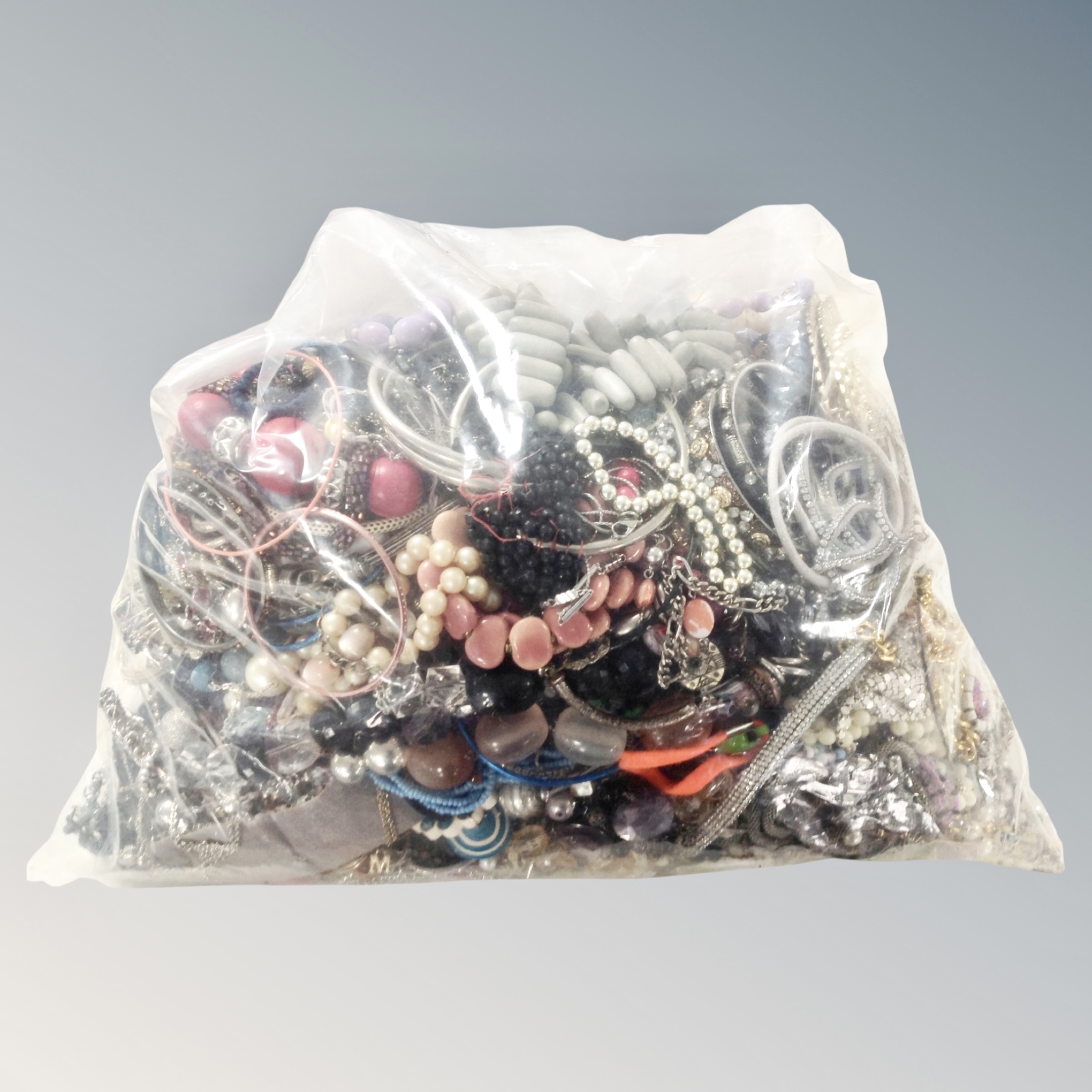 A large quantity of costume jewellery.