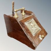 A Victorian coal receiver with liner,