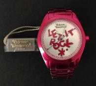 New Vivienne Westwood 'Let it rock' watch. In its original protection wrapper and wind dial seal.