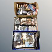 Three boxes of assorted DVD's