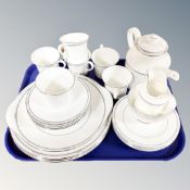 Twenty-five pieces of Royal Doulton Simplicity tea and dinner china