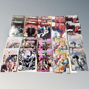 A tray of Marvel comics, Spider-Man Legend of the Spider Clan, Get Craven, Venom,