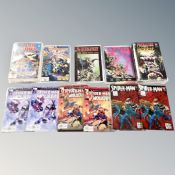 A tray of Marvel and Spider-Man comics, Armageddon The Alien agenda, The Legion of Knight,