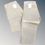 Two pairs of early 20th century coal miner's hoggers (work shorts)