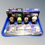A Lego Brick headz 41622 Peter Venkman and Slimer together with 41611 Marty Mcfly and Doc Brown,
