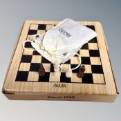 Jacques boxed chess set and board