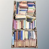 Three boxes of early 20th century and later hard backed books, History, novels,