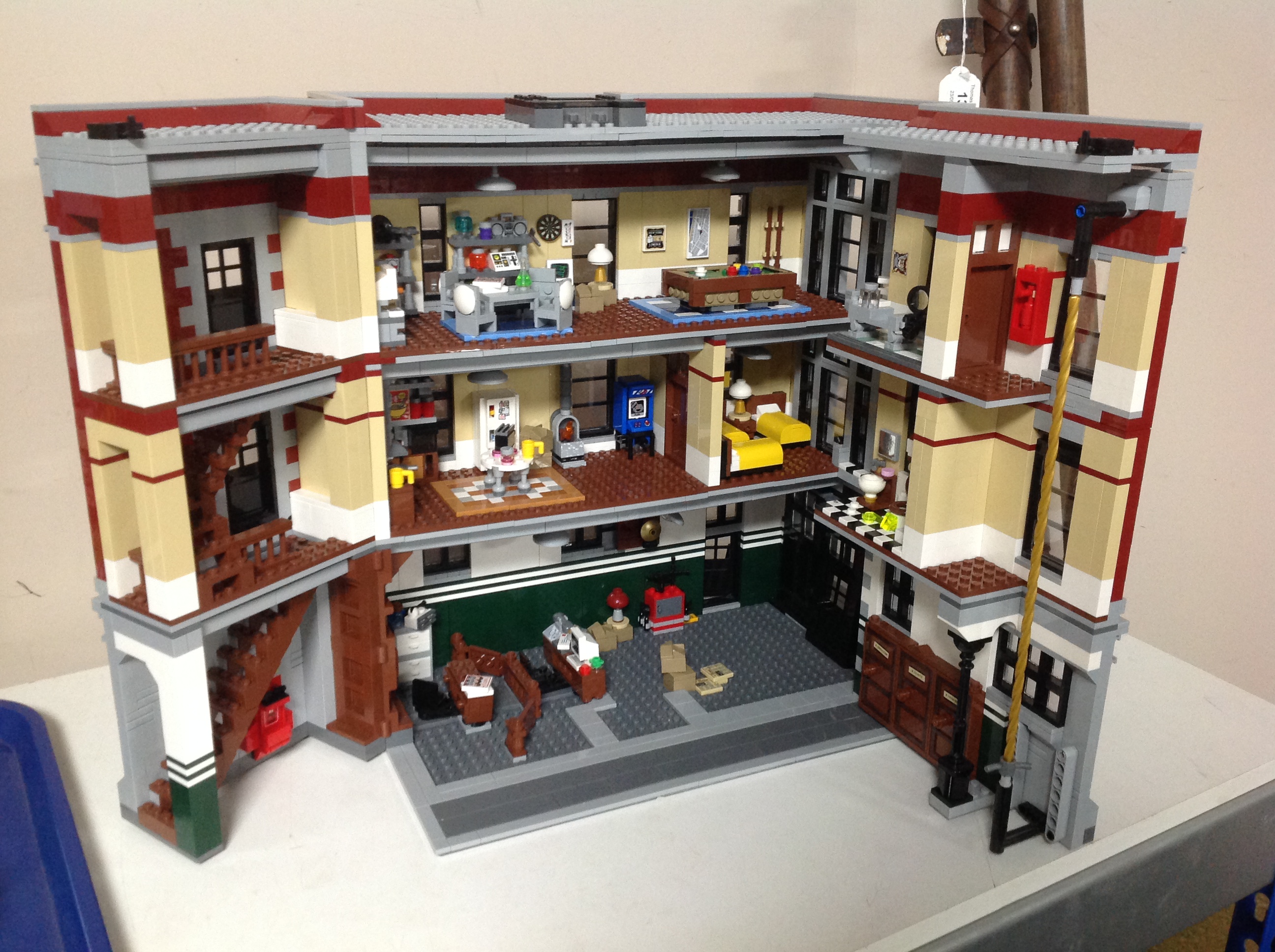 A Lego Ghostbusters 75827 Firehouse head quarters with box and instructions - Image 4 of 5