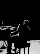 Photographer: Bill Ray. Ray Charles playing a concert at Carnegie Hall.