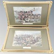 A pair of colour prints - 79th Cameron Highlanders,