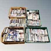 Five boxes of assorted cds,