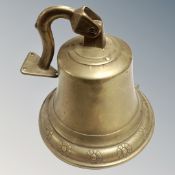 A brass ship's bell