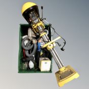 A Shopmax 59116 drill press with continental plug,