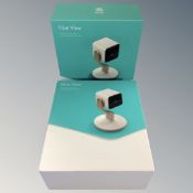 Two Hive view cameras, boxed.