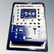 A Numark DXM 06 24 bit digital mixer, boxed.