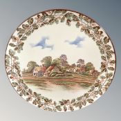 A Royal Doulton wall plaque, diameter 39 cm,