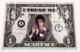 Scarface - Who do I trust? I trust me poster.