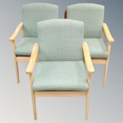 A set of six Knightsbridge furniture open armchairs