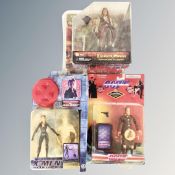 A tray of three Action figures, Marvel X-Men the Movie ,