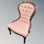 A Victorian style nursing chair
